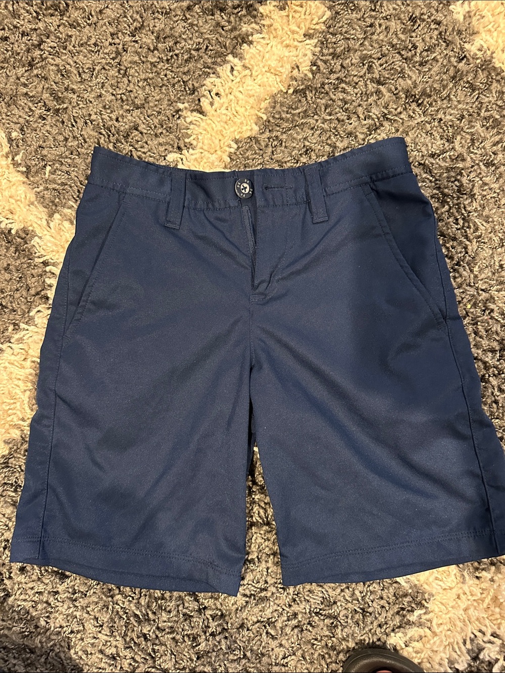 Under Armour Boys Navy Athletic Shorts